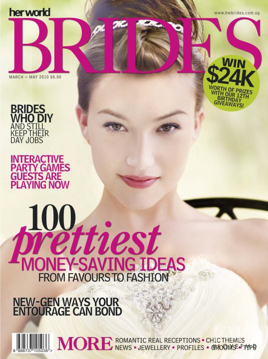  featured on the Her World Brides Singapore cover from March 2010