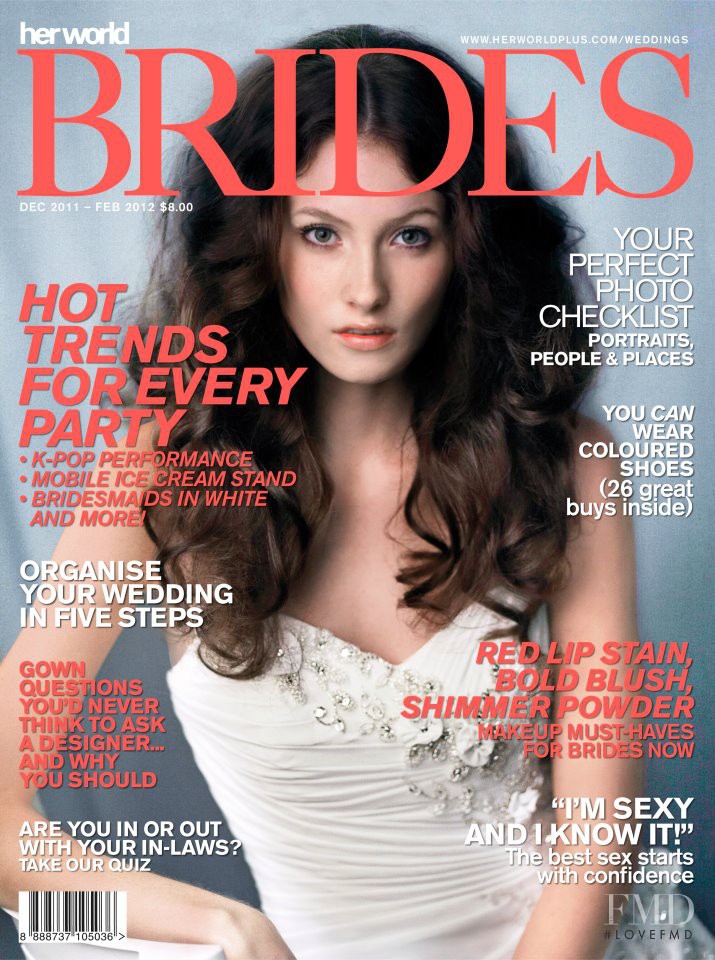  featured on the Her World Brides Singapore cover from December 2011