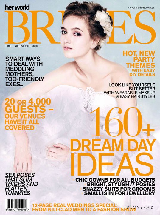  featured on the Her World Brides Singapore cover from June 2011