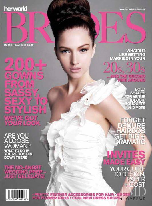  featured on the Her World Brides Singapore cover from March 2011
