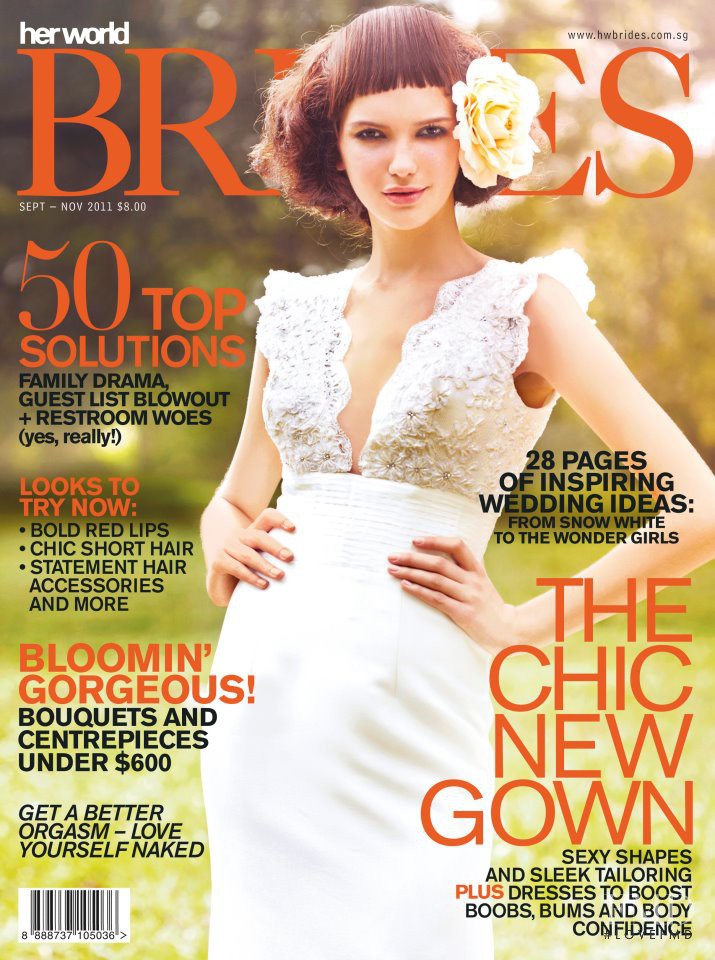 Nadya Kurgan featured on the Her World Brides Singapore cover from September 2011
