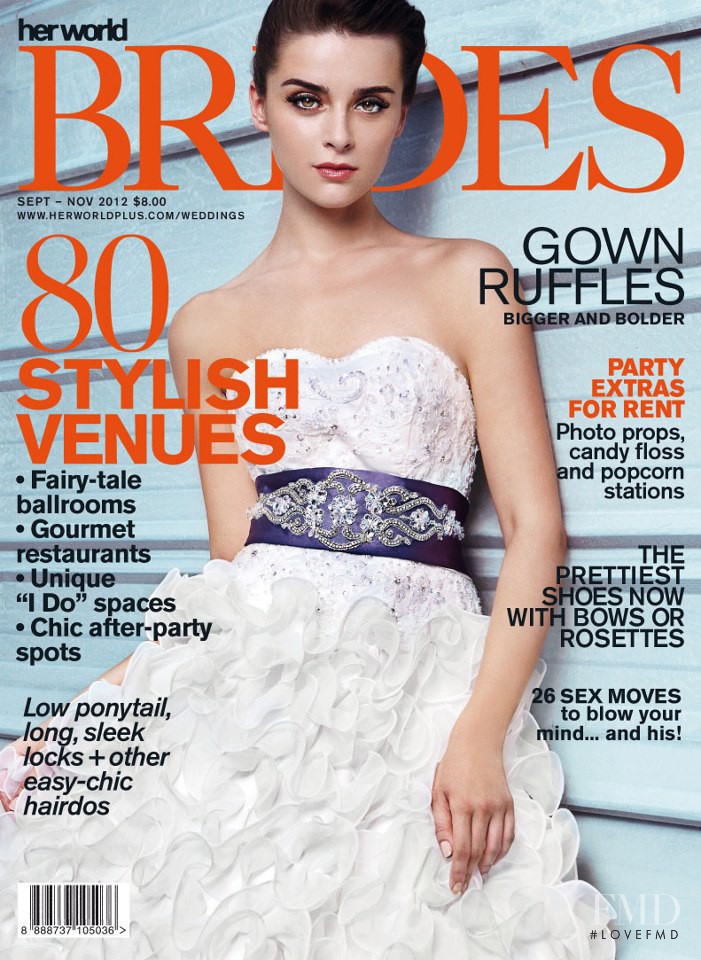  featured on the Her World Brides Singapore cover from September 2012