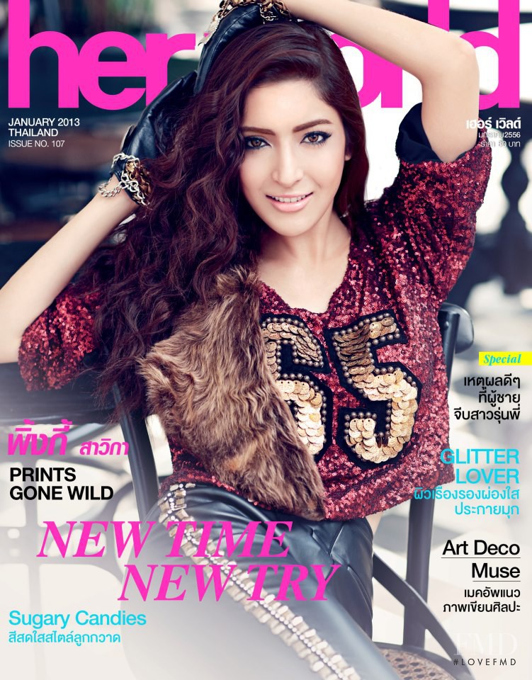  featured on the Her World Thailand cover from January 2013