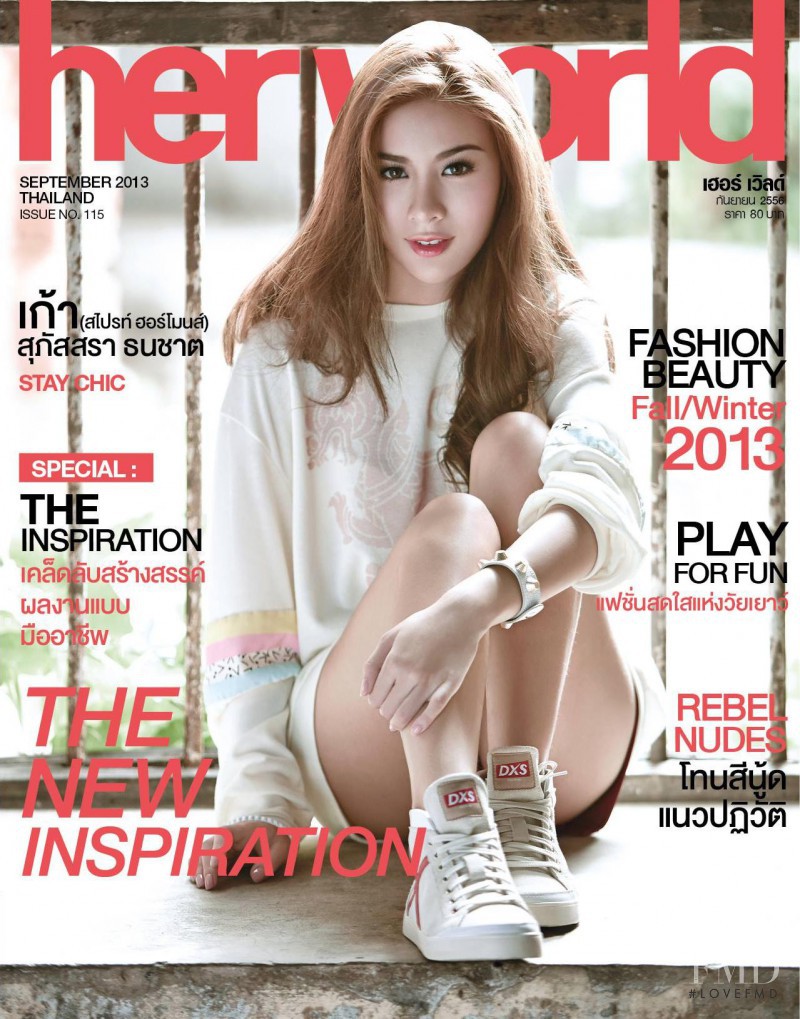  featured on the Her World Thailand cover from September 2013
