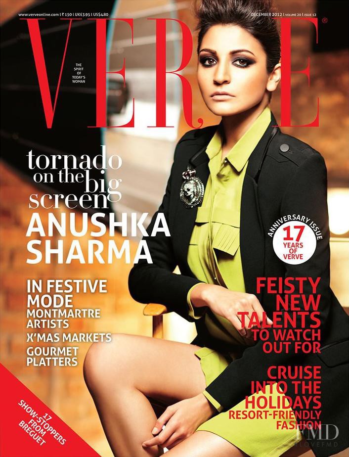 Anushka Sharma featured on the Verve cover from December 2012