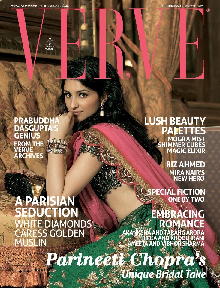 Parineeti Chopra featured on the Verve cover from September 2012