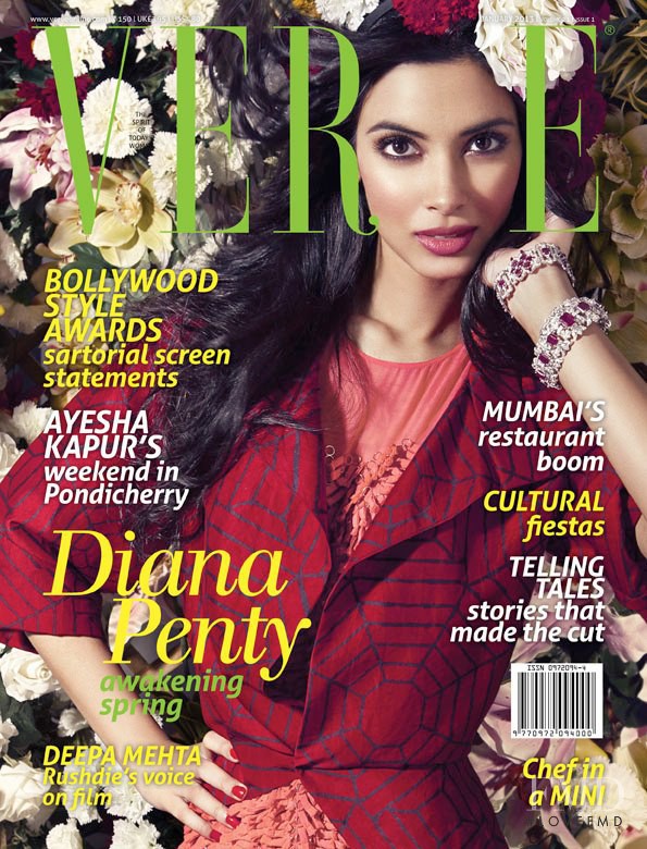 Diana Penty featured on the Verve cover from January 2013