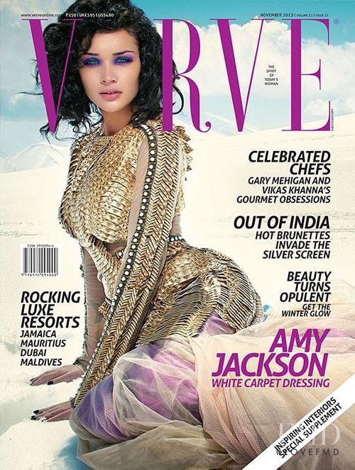 Amy Jackson featured on the Verve cover from November 2013