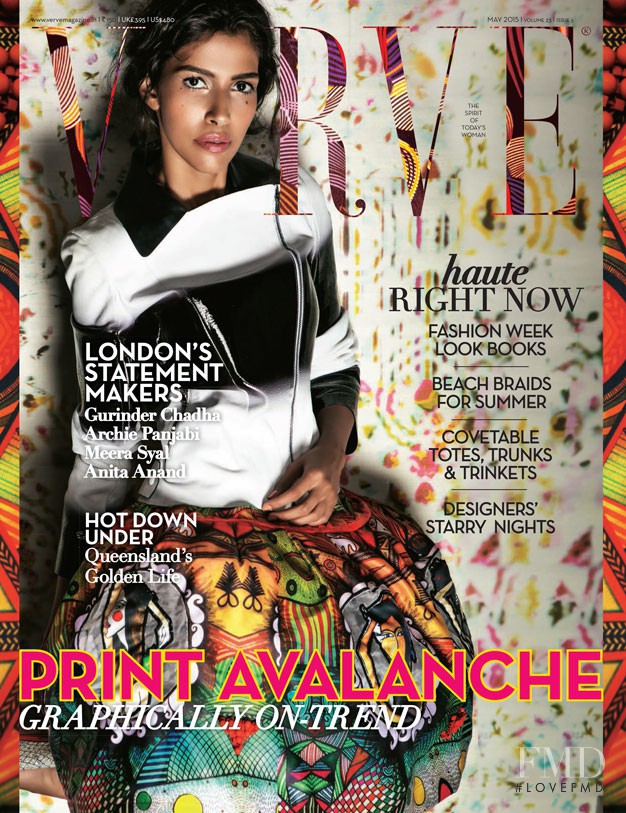 Pooja Mor featured on the Verve cover from October 2014