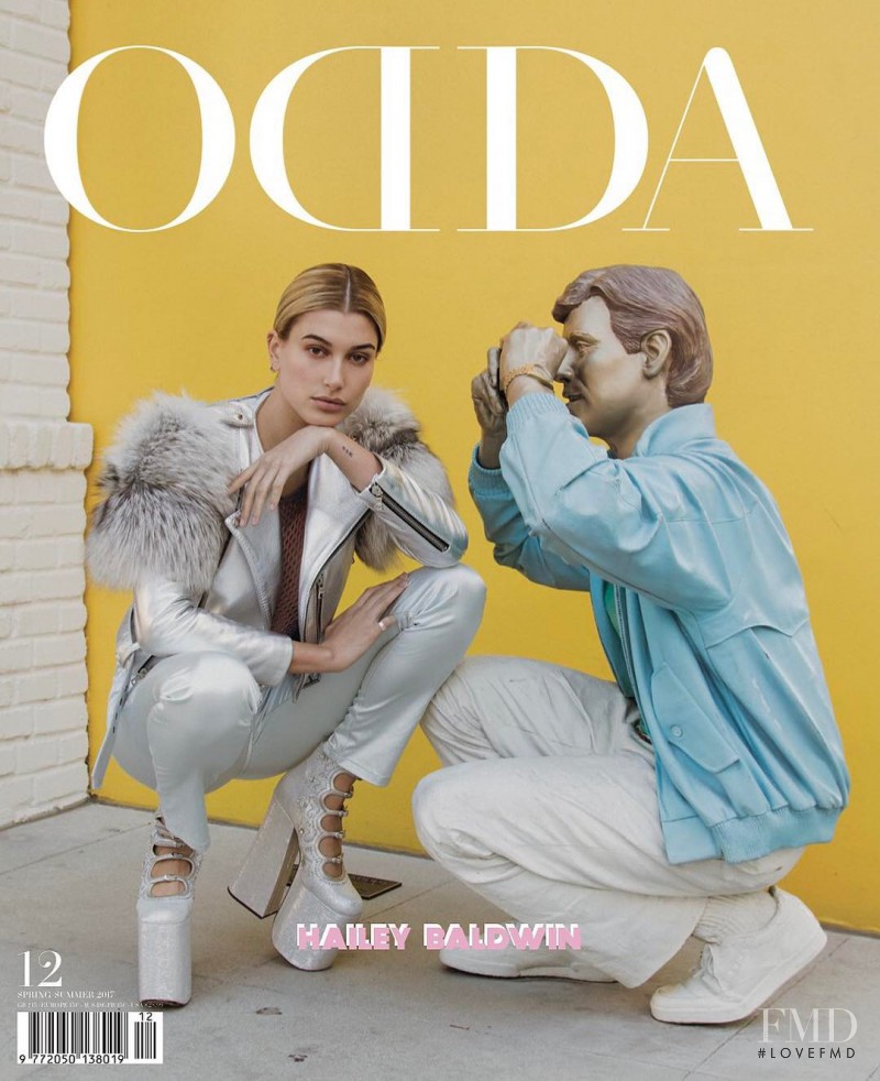 Hailey Baldwin Bieber featured on the Odda cover from February 2017