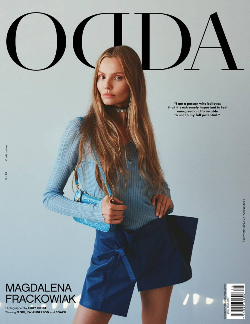 Magdalena Frackowiak featured on the Odda cover from September 2023