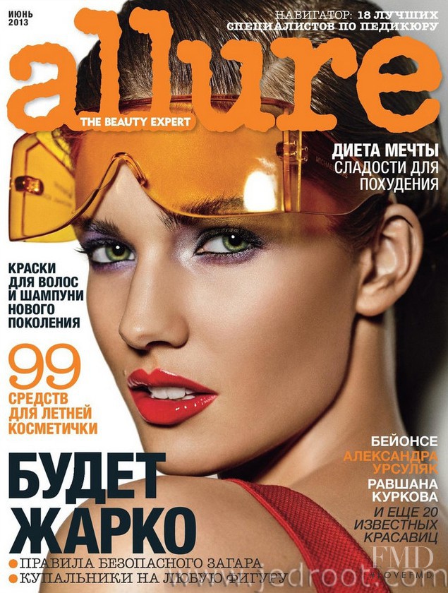 Kendra Spears featured on the Allure Russia cover from June 2013
