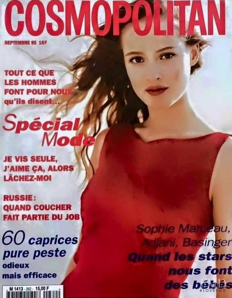 Laetizia Venezia featured on the Cosmopolitan France cover from September 1995