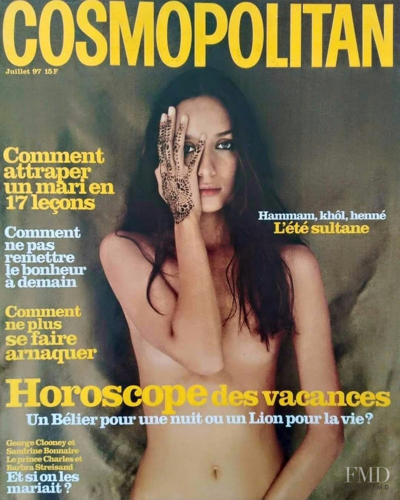 Mariana Schurink featured on the Cosmopolitan France cover from July 1997