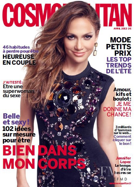 Jennifer Lopez featured on the Cosmopolitan France cover from April 2013