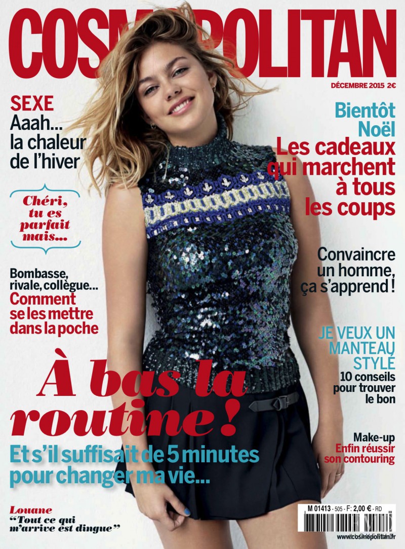  featured on the Cosmopolitan France cover from December 2015