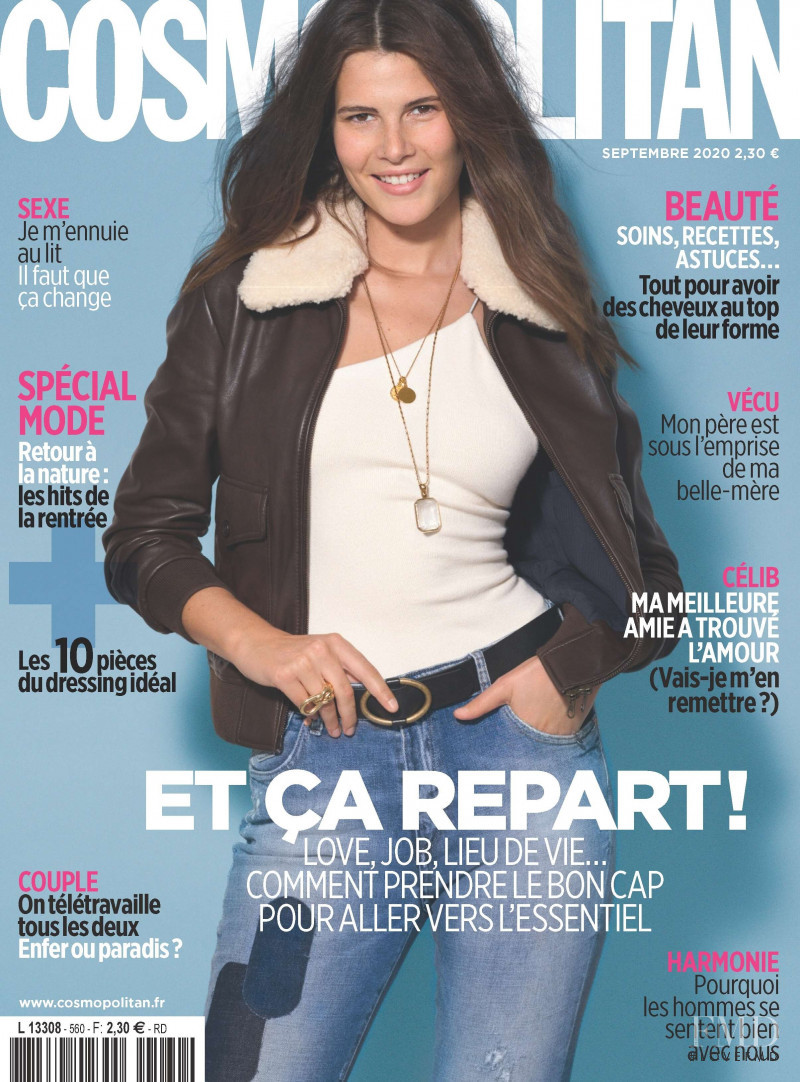 Monika Cima featured on the Cosmopolitan France cover from September 2020