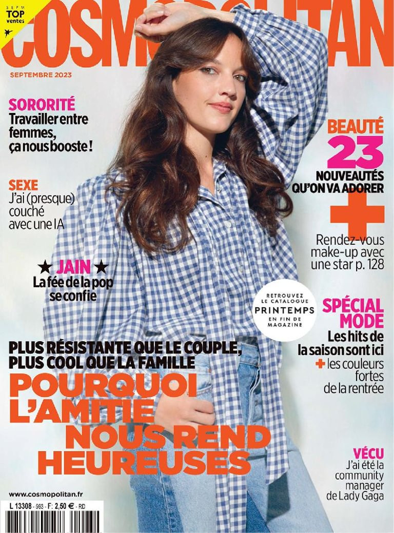  featured on the Cosmopolitan France cover from September 2023