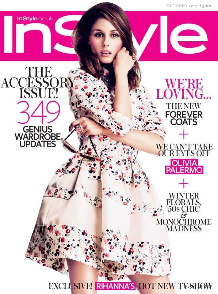 Olivia Palermo featured on the InStyle UK cover from October 2012