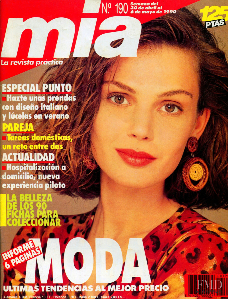 Chantall Louise featured on the Mia cover from April 1990