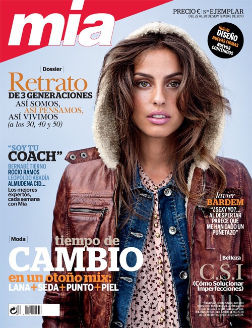 Alicia Medina featured on the Mia cover from September 2010