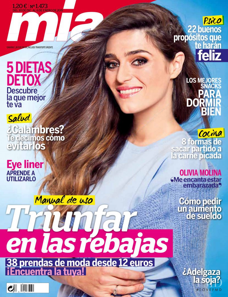 Olivia Molina featured on the Mia cover from December 2014