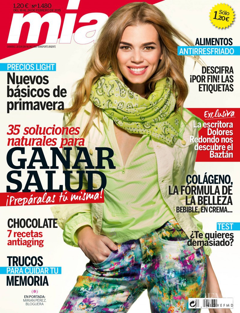 Mirian Perez featured on the Mia cover from February 2015