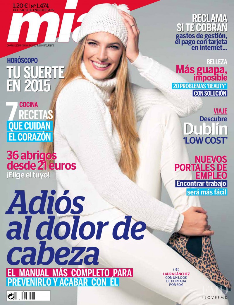 Laura Sanchez featured on the Mia cover from January 2015