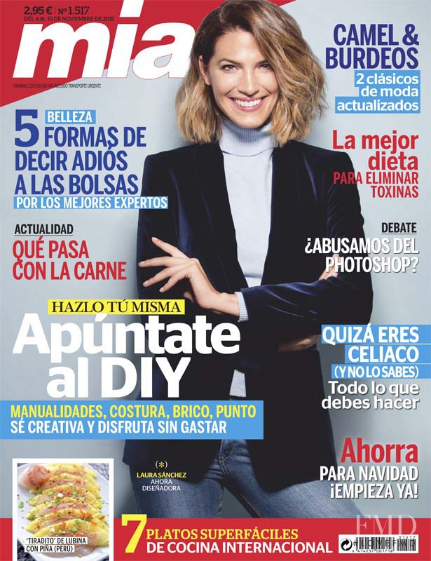 Laura Sanchez featured on the Mia cover from November 2015