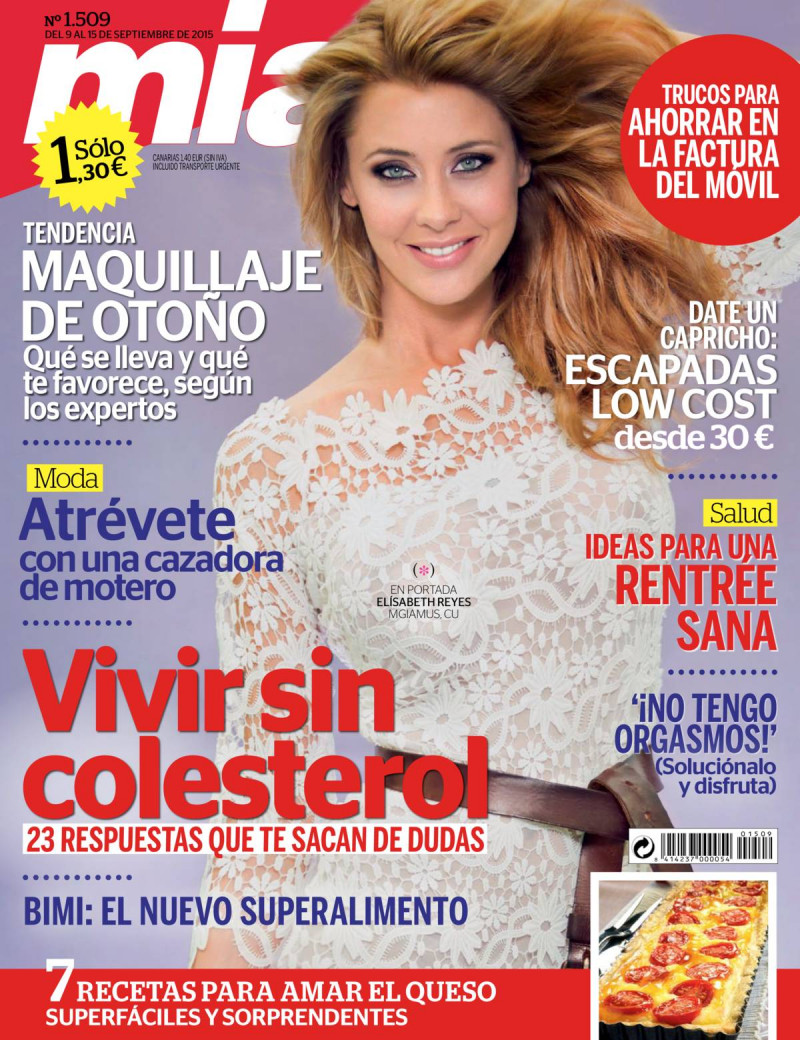 Elisabeth Reyes featured on the Mia cover from September 2015