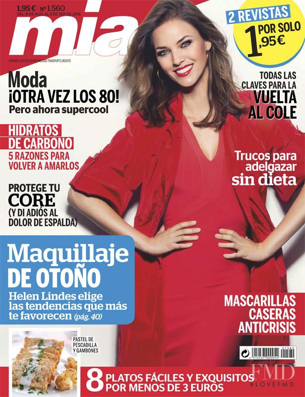 Helen Lindes featured on the Mia cover from August 2016