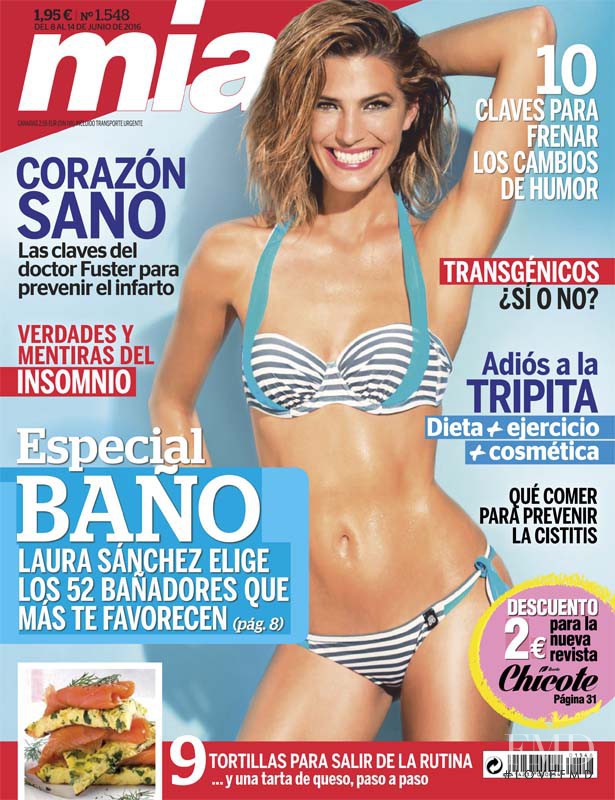 Laura Sanchez featured on the Mia cover from June 2016