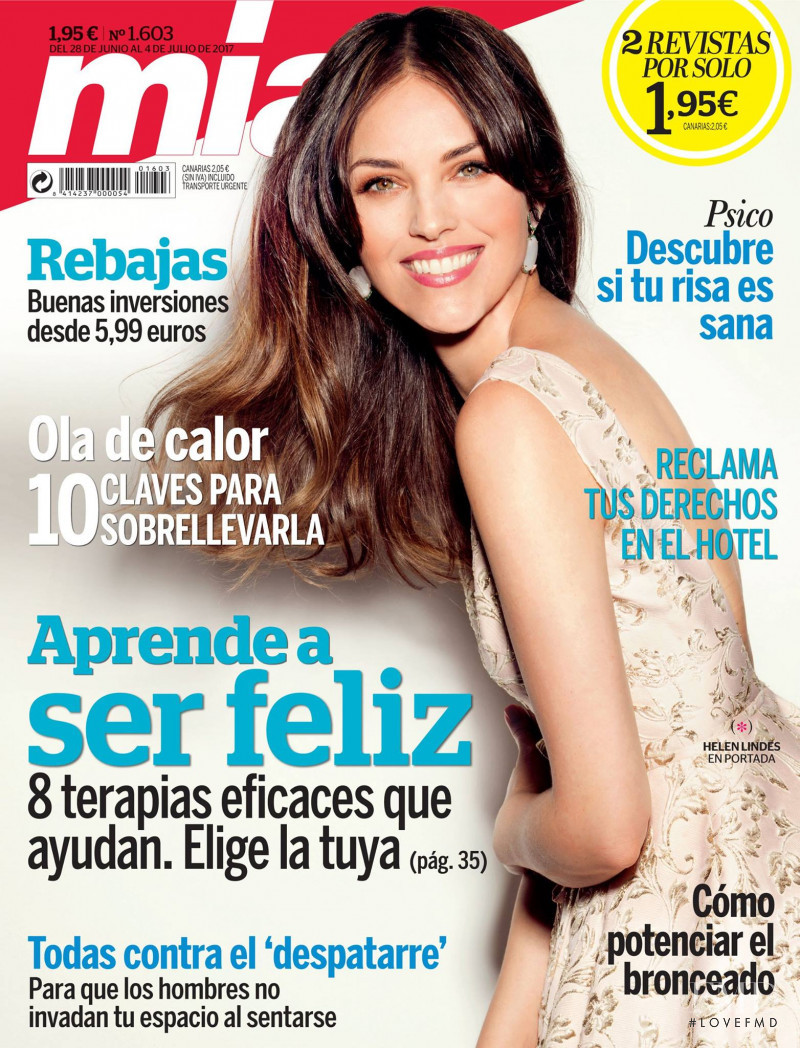 Helen Lindes featured on the Mia cover from June 2017