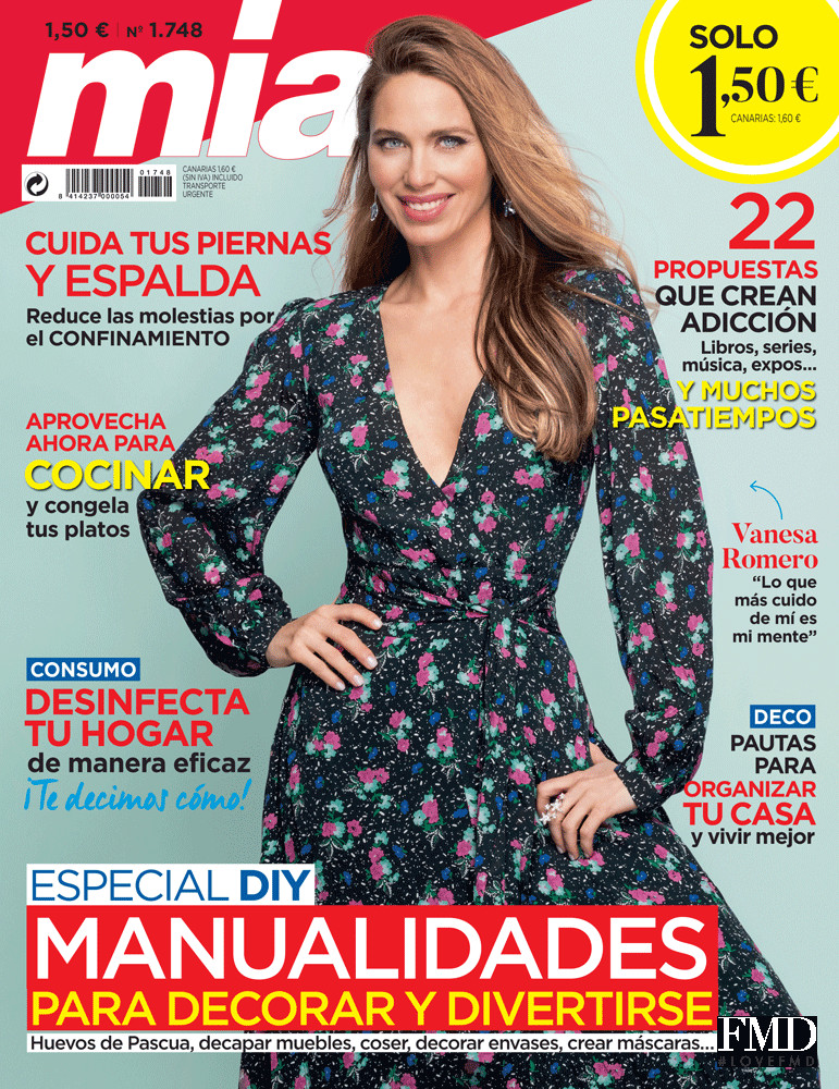 Vanesa Romero featured on the Mia cover from April 2020