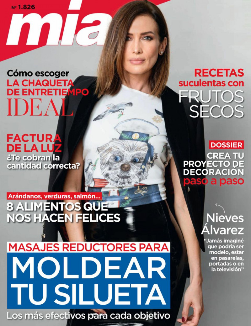 Nieves Alvarez featured on the Mia cover from October 2021