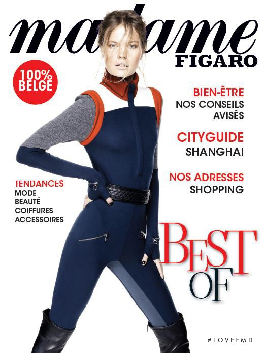 Yulia Vasiltsova featured on the Madame Figaro Belgium cover from October 2012