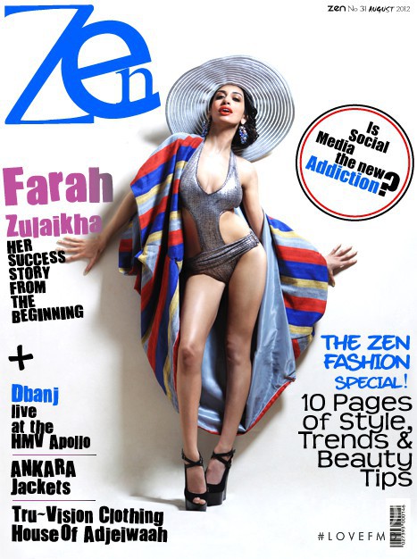  featured on the Zen Magazine Africa cover from August 2012