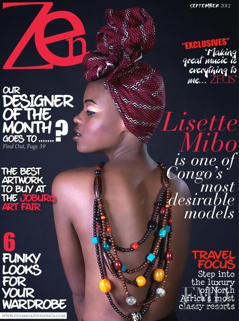 Lisette Mibo featured on the Zen Magazine Africa cover from September 2012