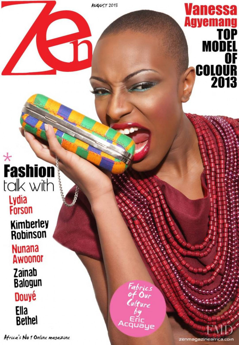 Vanessa Agyemang featured on the Zen Magazine Africa cover from August 2013