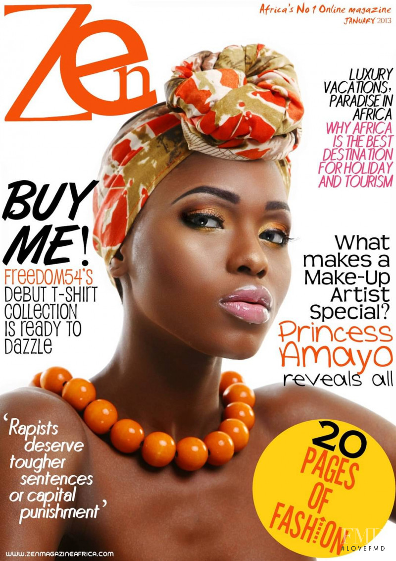 Ayoola Bakare featured on the Zen Magazine Africa cover from January 2013