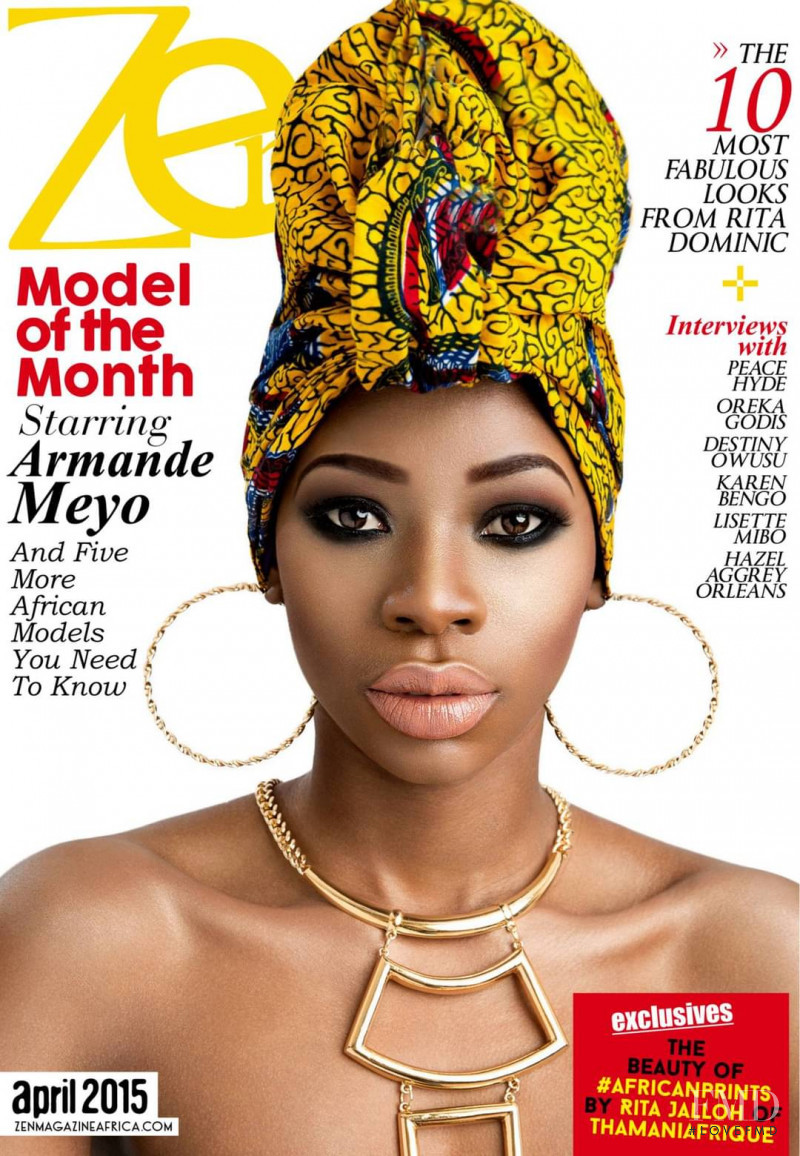 Armande Meyo featured on the Zen Magazine Africa cover from April 2015