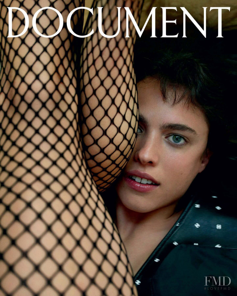 Margaret Qualley featured on the Document Journal cover from December 2021