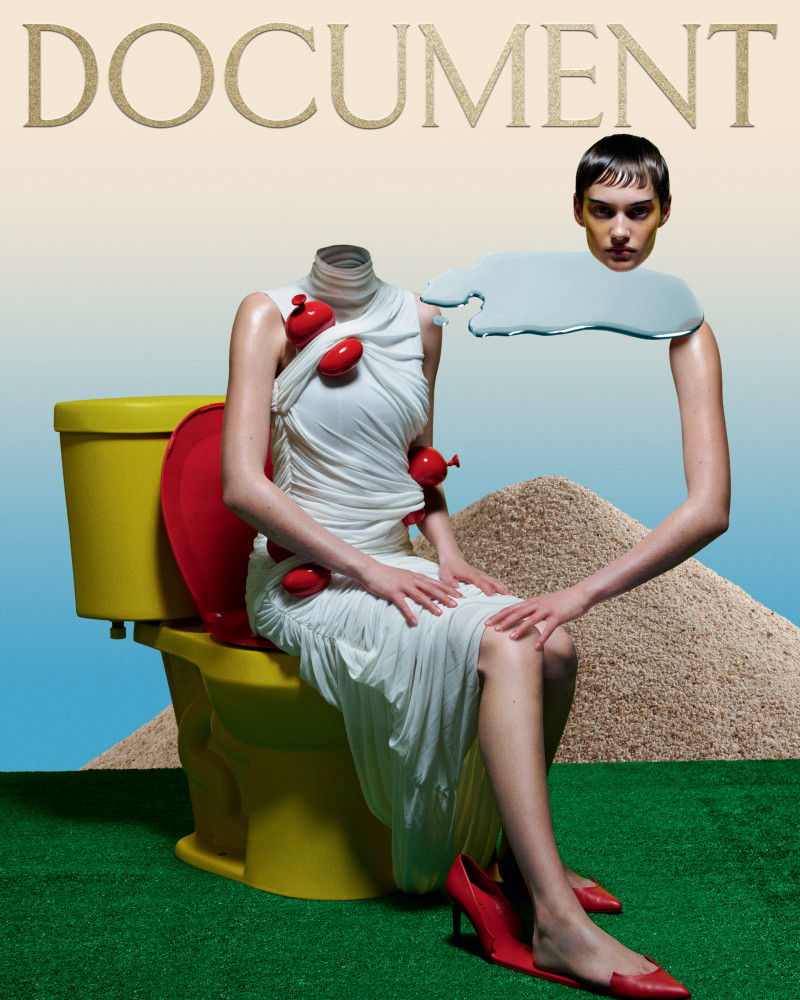 Greta Elisa Hofer featured on the Document Journal cover from June 2022