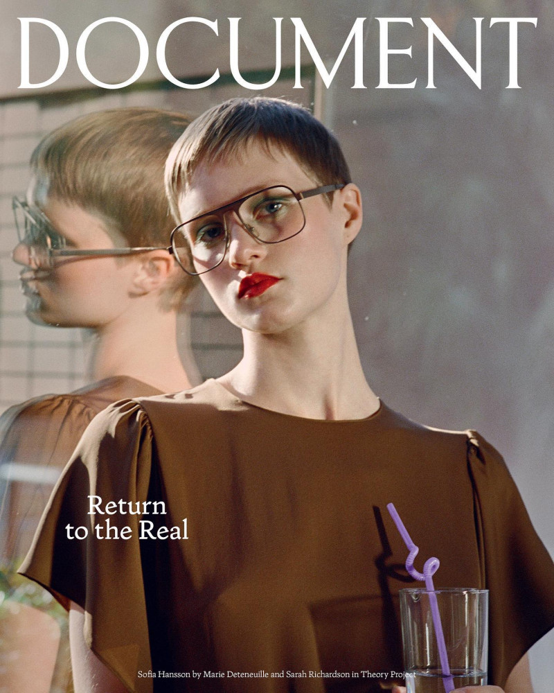 Sofia Hansson featured on the Document Journal cover from February 2023