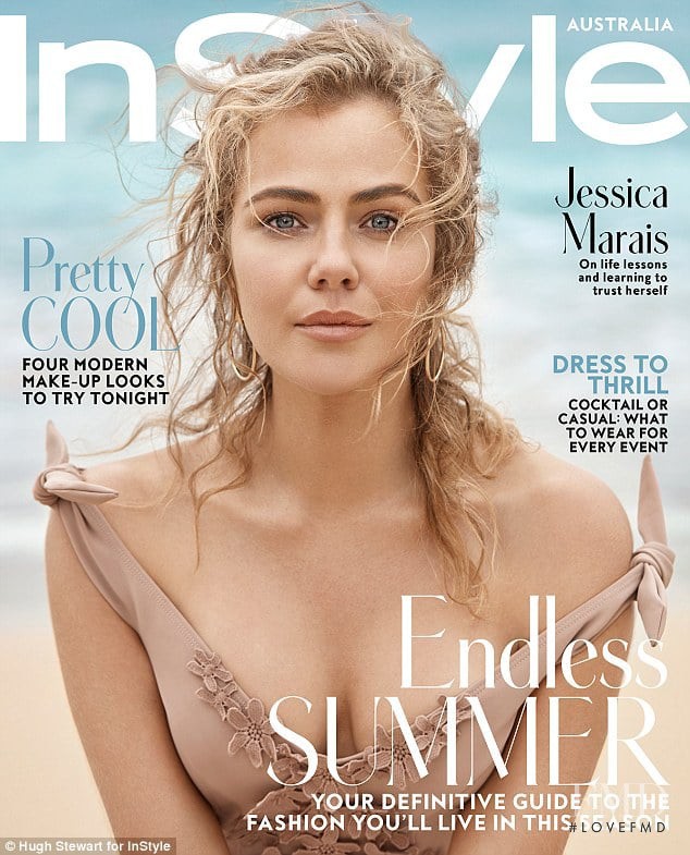 Jessica Marais featured on the InStyle Australia cover from December 2016