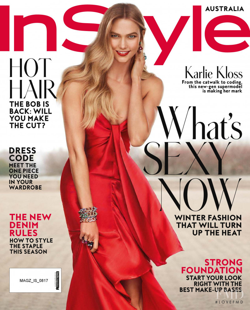 Karlie Kloss featured on the InStyle Australia cover from August 2017