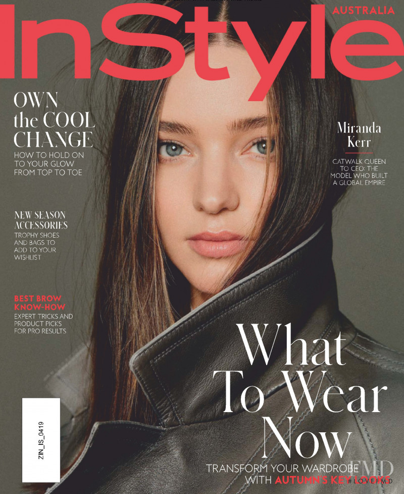 Miranda Kerr featured on the InStyle Australia cover from April 2019