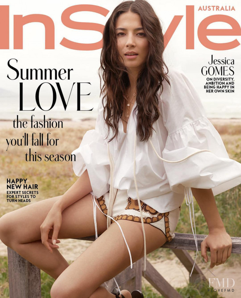 Jessica Gomes featured on the InStyle Australia cover from February 2019