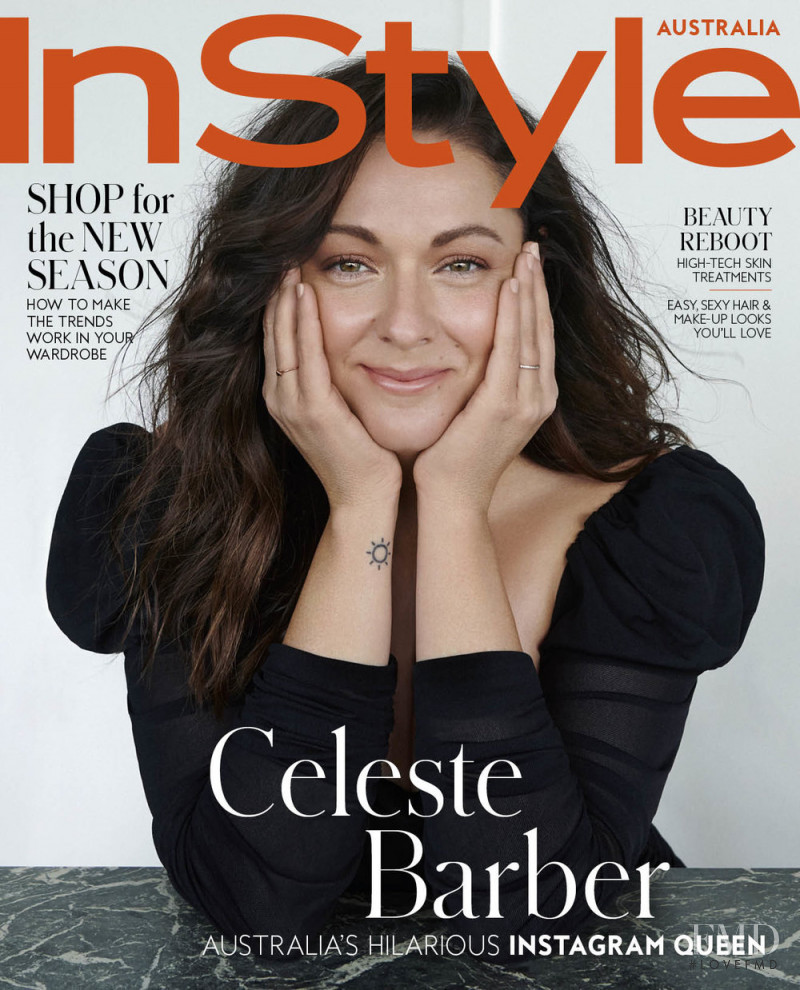 Celeste Barber featured on the InStyle Australia cover from March 2019