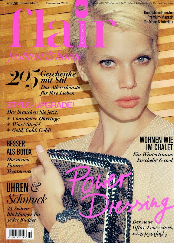 Kat Cordts featured on the Flair Germany cover from December 2012